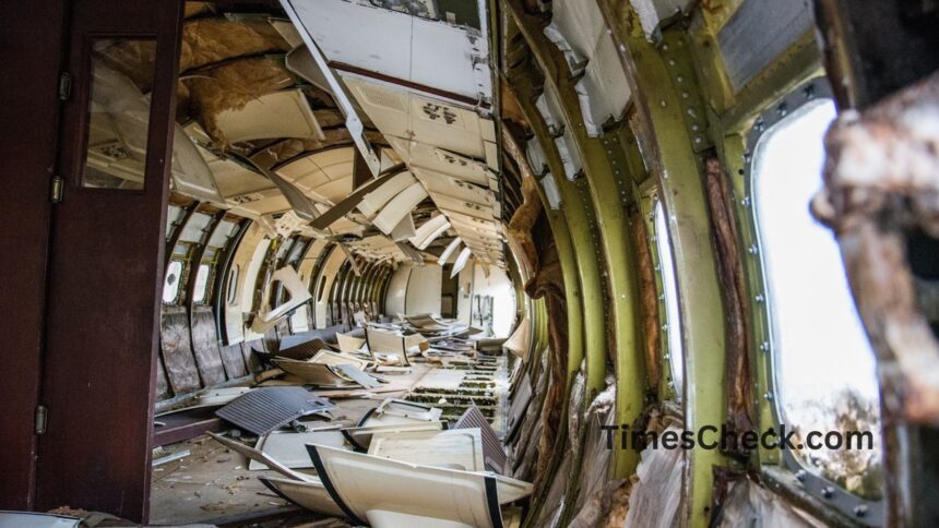 Wreckage of the American Airlines jet in the Potomac River